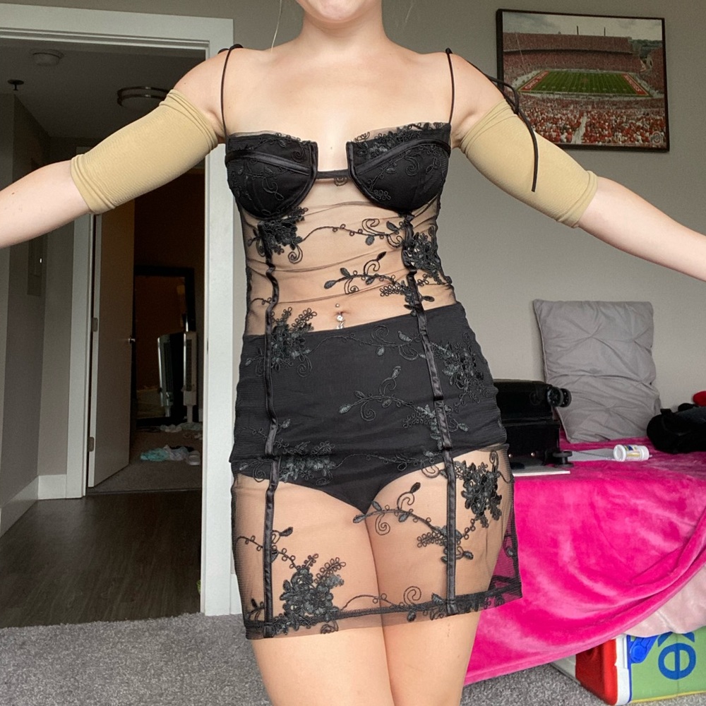 Lucy in the Sky lace, sexy dress (bottoms included)
